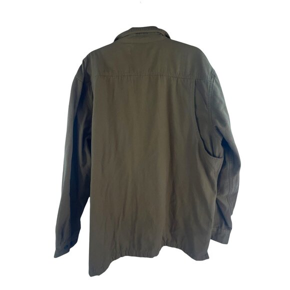 Backpacker Men's Canvas Plaid Flannel Button-Up Jacket 2XL Brown Cotton Outdoor - Picture 5 of 8